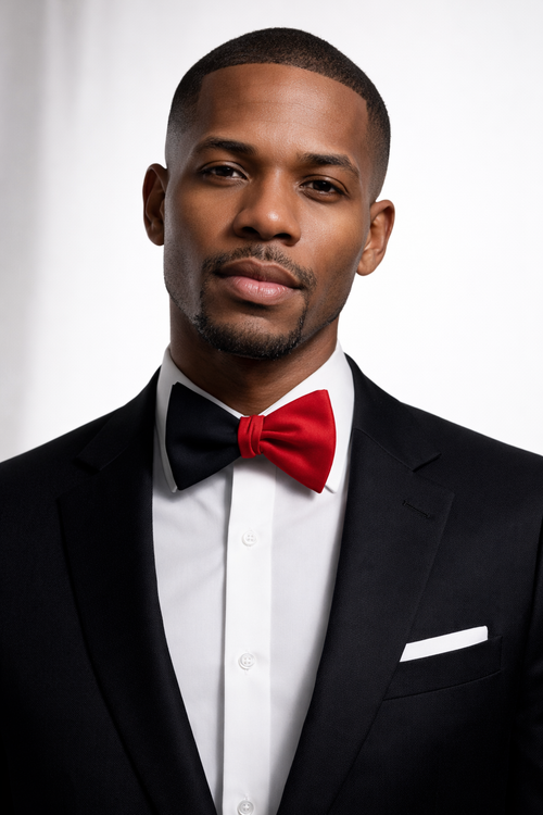 The True Character Signature Two Tone Self Tie Bow Tie